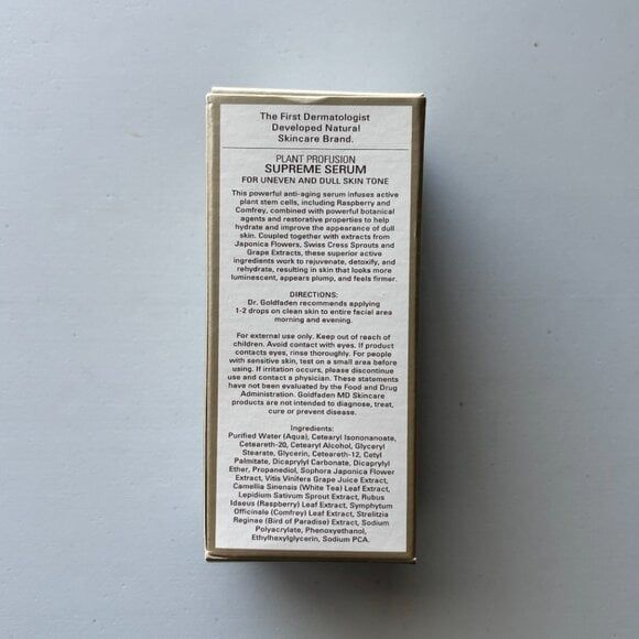 GoldFaden MD Plant Profusion Supreme Serum - Picture 2 of 2